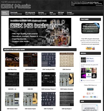 Imagen de la web DSK Music