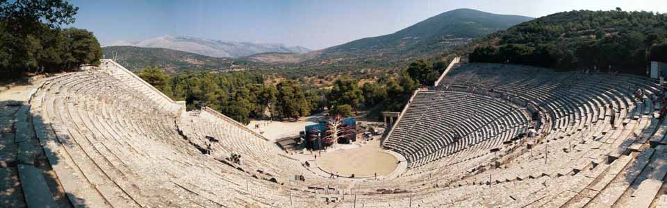 Foto del Teatro Epidauro en Grecia