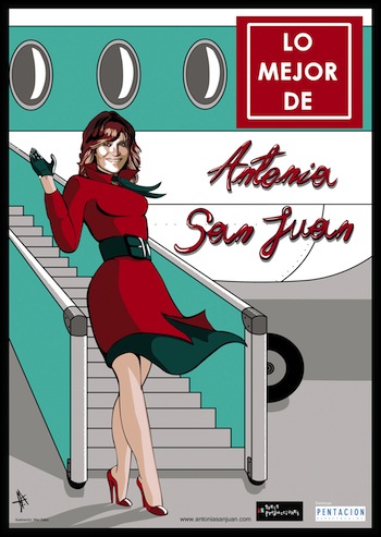 Cartel del espectáculo de Antonia San Juan que se presenta en el Auditorio de Teror.