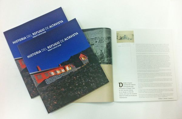 Presentación del libro ‘Historia del Refugio de Altavista’ de Rafael Cedrés