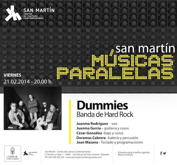 Dummies ofrece un concierto del ciclo de ‘Músicas Paralelas’ en San Martín