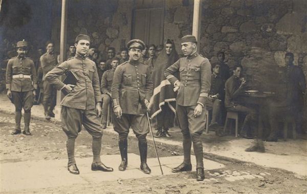 Militares en el cuartel de San Francisco en 1918