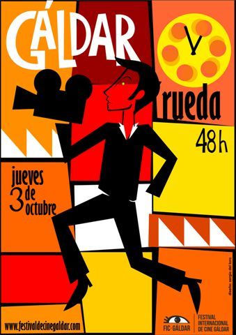 Cartel Festival Internacional de Cine Gáldar Rueda