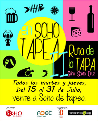 Soho Santa Cruz promueve la segunda edición de la ‘Ruta de la Tapa’