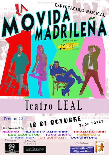 ‘La movida madrileña’ llega este viernes al Teatro Leal