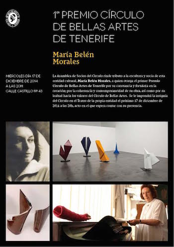 María Belén Morales recibe el premio Círculo de Bellas Artes de Tenerife