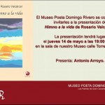 Rosario Valcárcel presenta su libro ‘Himno a la vida’