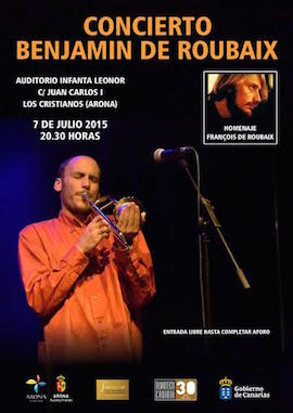 Benjamin de Roubaix ofrece un concierto en Arona en homenaje a su padre