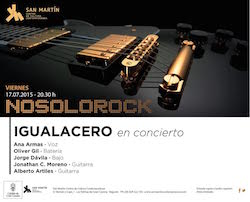 ‘Igualacero’ protagoniza un nuevo concierto del ciclo de ‘Nosolorock’ en San Martín