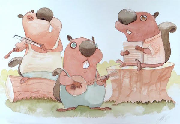 Cinco ilustradores exponen obras inspiradas en cuentos infantiles