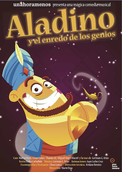 Aladino y el enredo de los genios, en el Teatro Guiniguada, en octubre