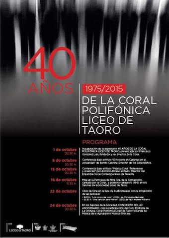 La Coral Polifónica Liceo de Taoro celebra su 40 aniversario