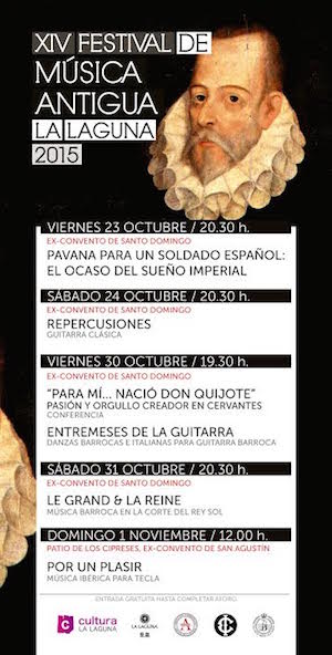 El ‘XIV Festival de Música Antigua’ rinde homenaje a la figura de Cervantes