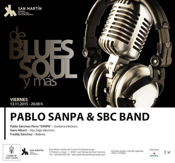Pablo Sanpa & SBC Band protagoniza el nuevo concierto de ‘Blues, soul y más’ en San Martín