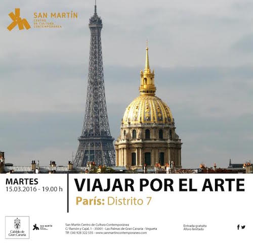 San Martín inicia el ciclo ‘Viajar por el arte’ 2016 con una charla sobre la ciudad de París