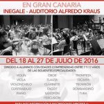El VIII Curso Musical de Verano en Gran Canaria Inegale cierra el plazo de preinscripción con 350 solicitudes para la edición 2017