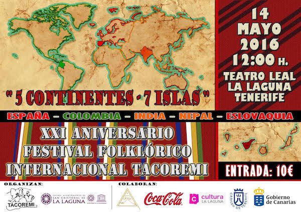 El Teatro Leal acoge el Festival Folclórico Internacional de la Agrupación Tacoremi