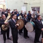 La banda de música Amigos del Arte actúa este domingo en la plaza del Príncipe