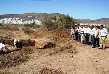 Los arqueólogos descubren importantes restos de las antiguas salinas de Gran Tarajal