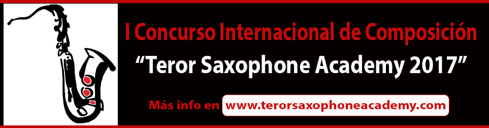 I Concurso Internacional de Composición «Teror Saxophone Academy 2017»