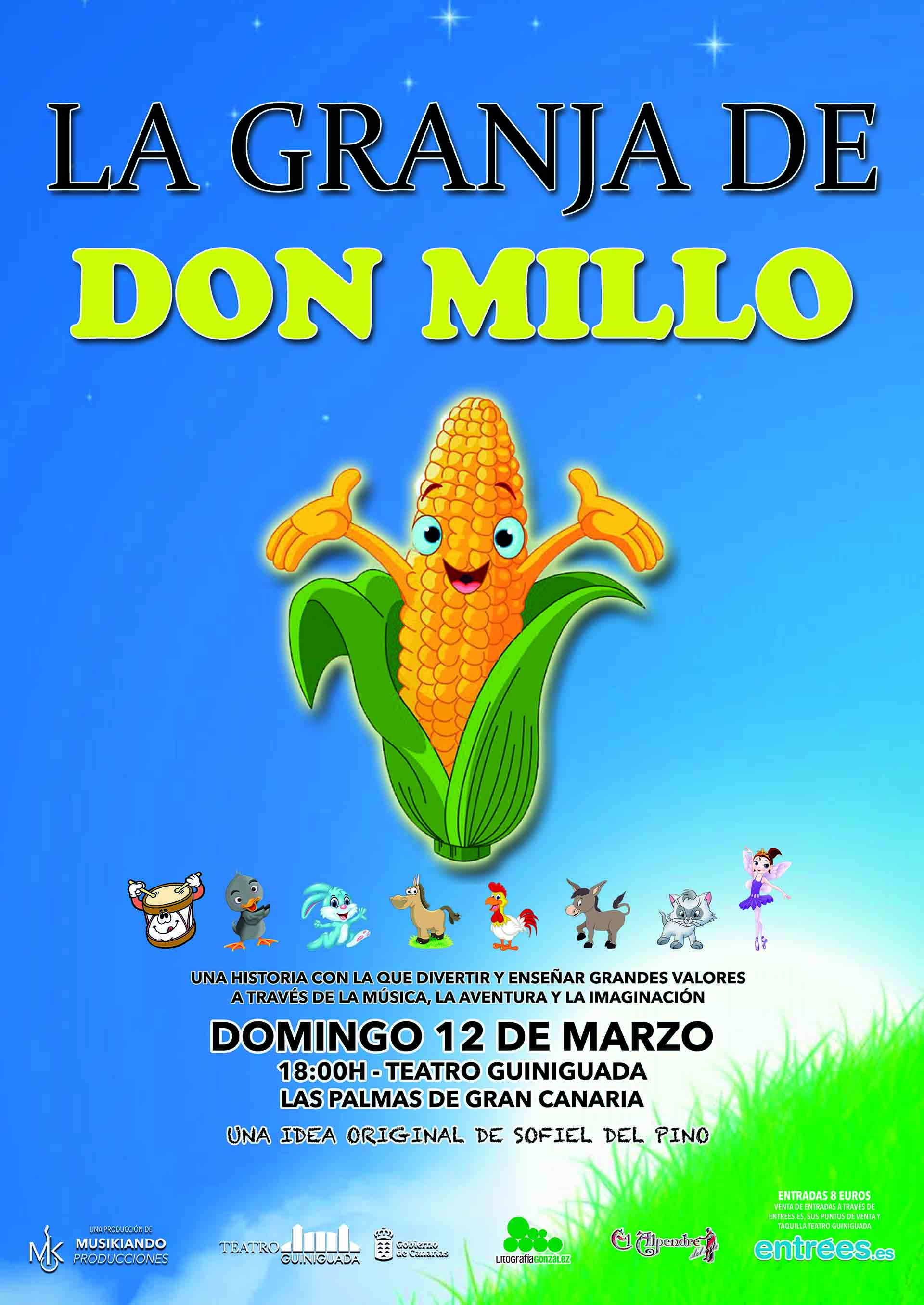 La Granja de Don Millo, próximo Domingo 12 de Marzo, Teatro Guiniguada