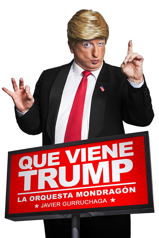 Gurruchaga incorpora una parodia de Trump en sus conciertos con la Orquesta Mondragón