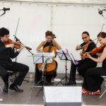 La Plaza de Las Palmas albergó el concierto del cuarteto de cuerda Wolnosc