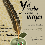 Teatro Tamaska presenta la obra ‘Y el verbo se hizo mujer’ en La Orotava