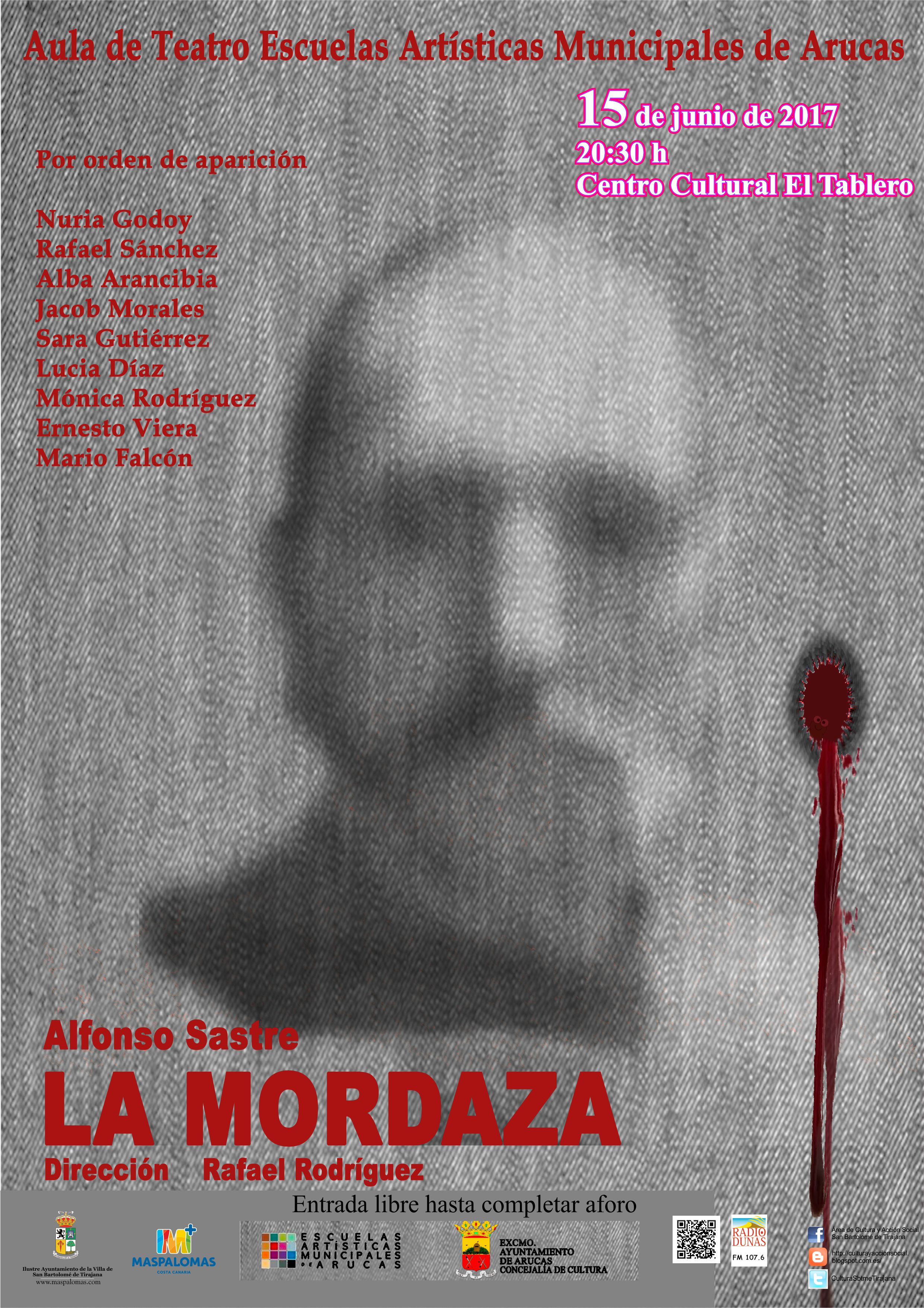Presentación de la obra de teatro ‘La Mordaza’ en el Centro Cultural El Tablero de Gran Canaria