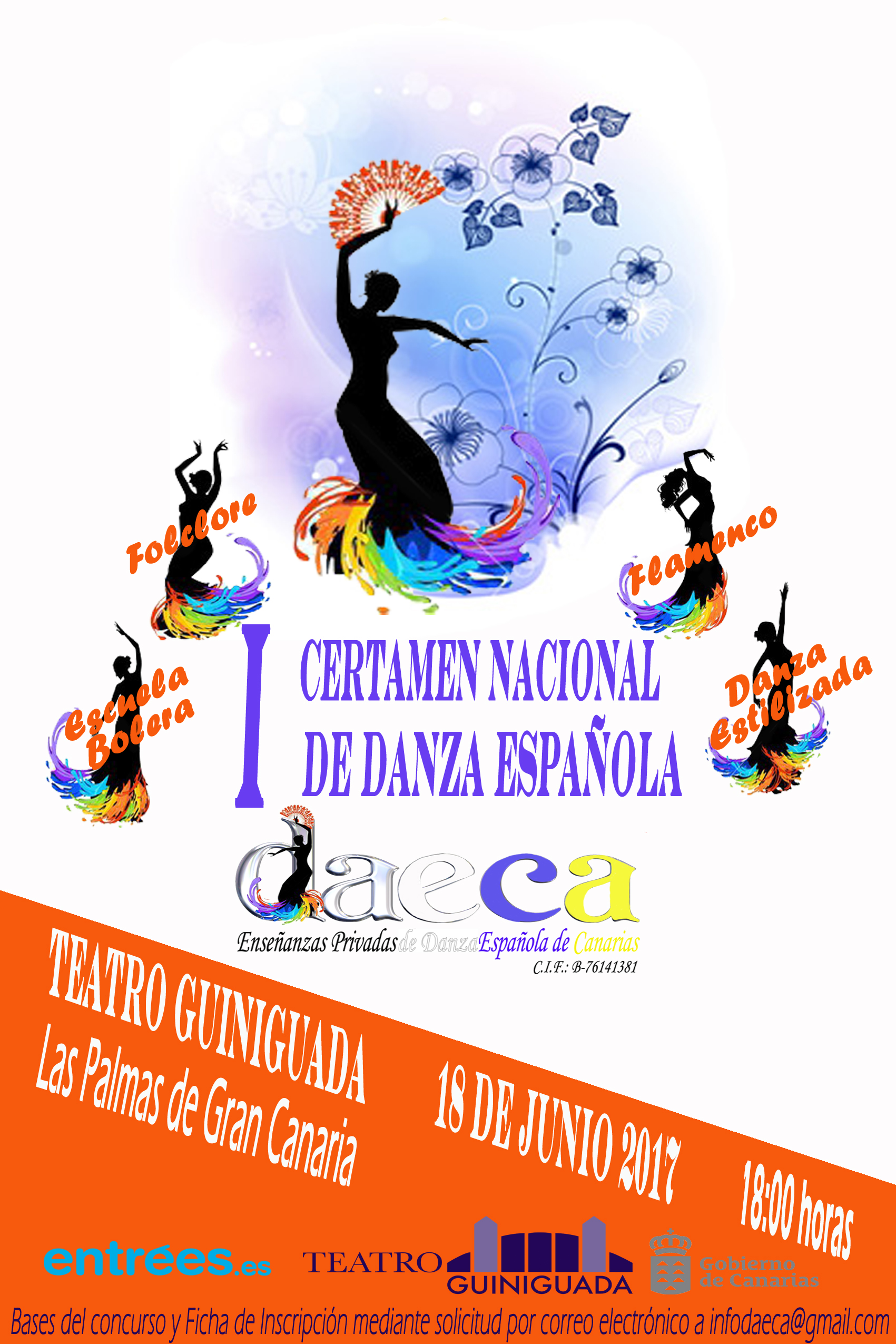 Entrega de premios en el I Certamen Internacional de Danza Española DAECA