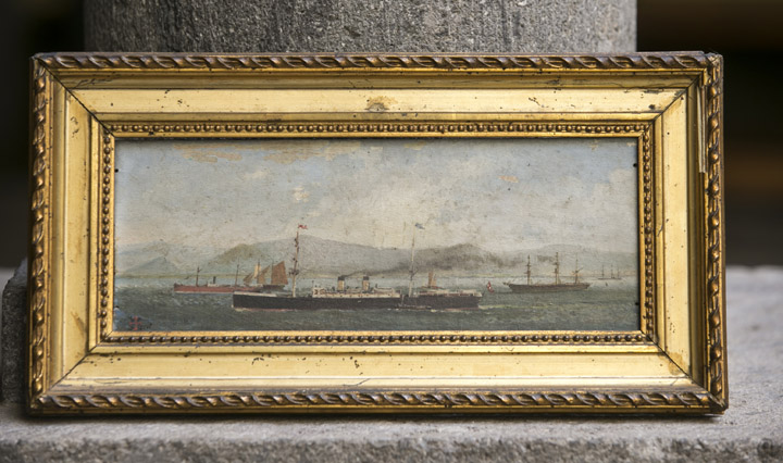 Presentado un óleo inédito pintado por Benito Pérez Galdós a finales del siglo XIX