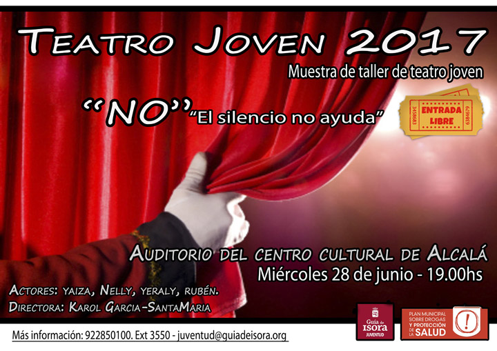 ‘No. El silencio no ayuda’, tres sketchs contra el machismo y el acoso Auditorio del Centro Cultural de Alcalá
