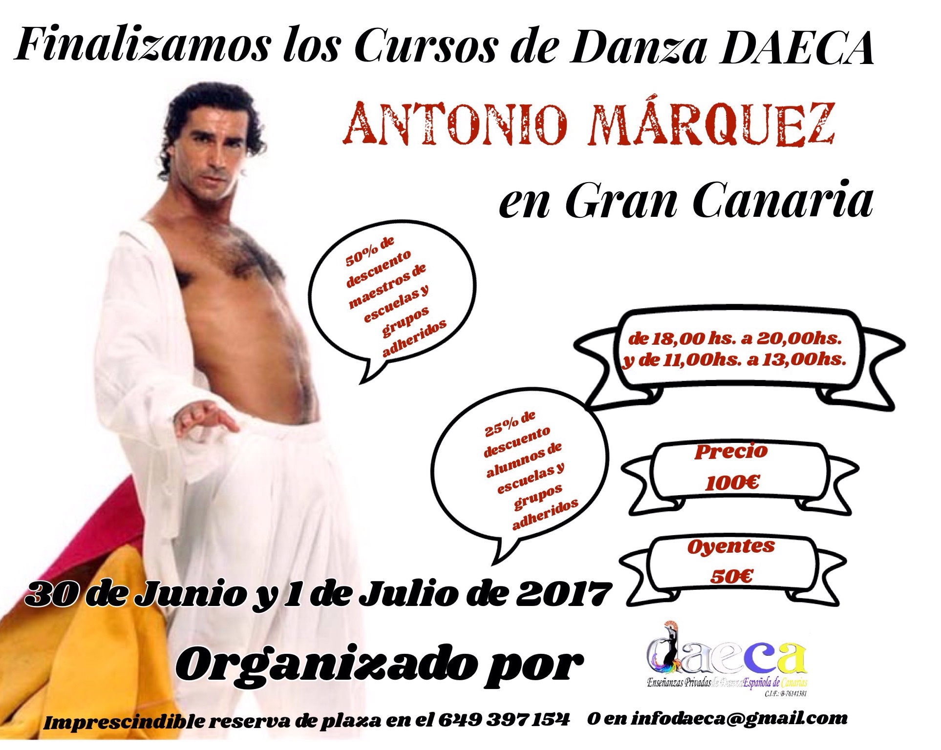 Curso de Danza impartido por Antonio Márquez