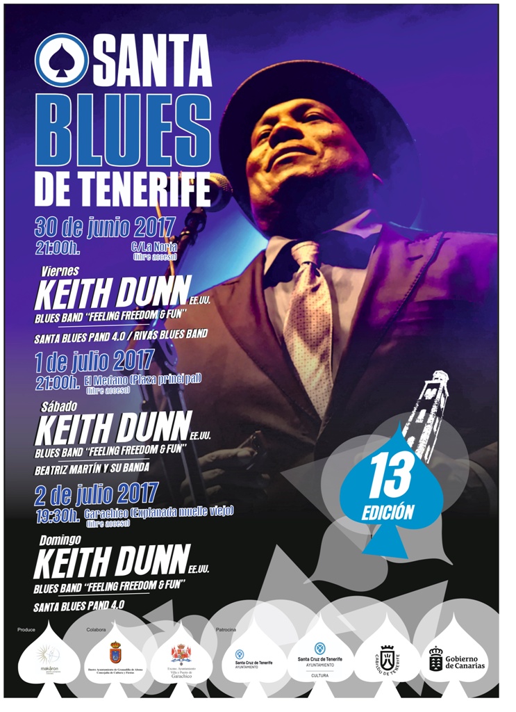 Fin de semana de blues en Tenerife con tres conciertos del norteamericano Keith Dunn