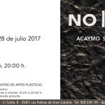 Exposición ‘NO | ON’ de Acaymo S. Cuesta. 6 julio. 20:00 h. Centro de Artes Plásticas