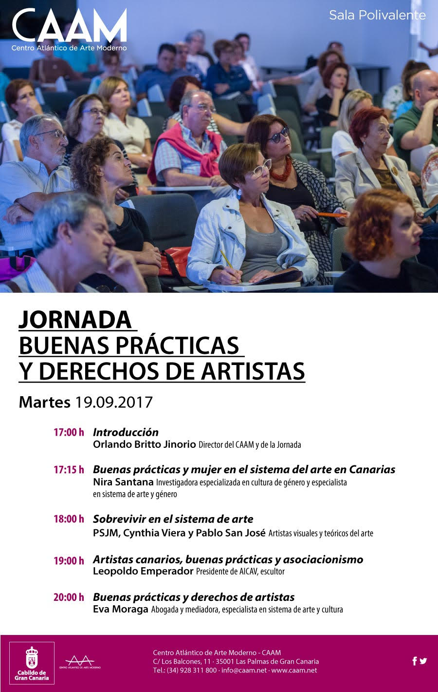 Jornada 'Buenas Prácticas y Derechos de Artistas' en el CAAM