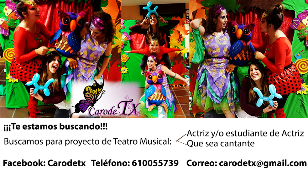 Casting para Proyecto TEATRO MUSICAL