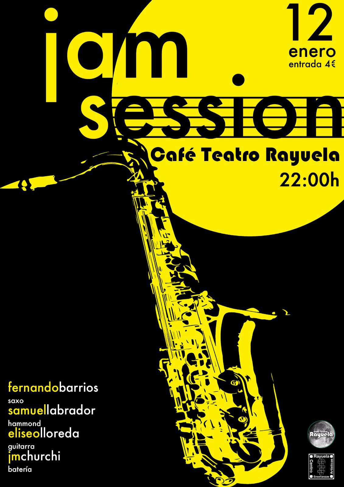 Jam session liderada por Fernando Barrios en el Café Teatro Rayuela