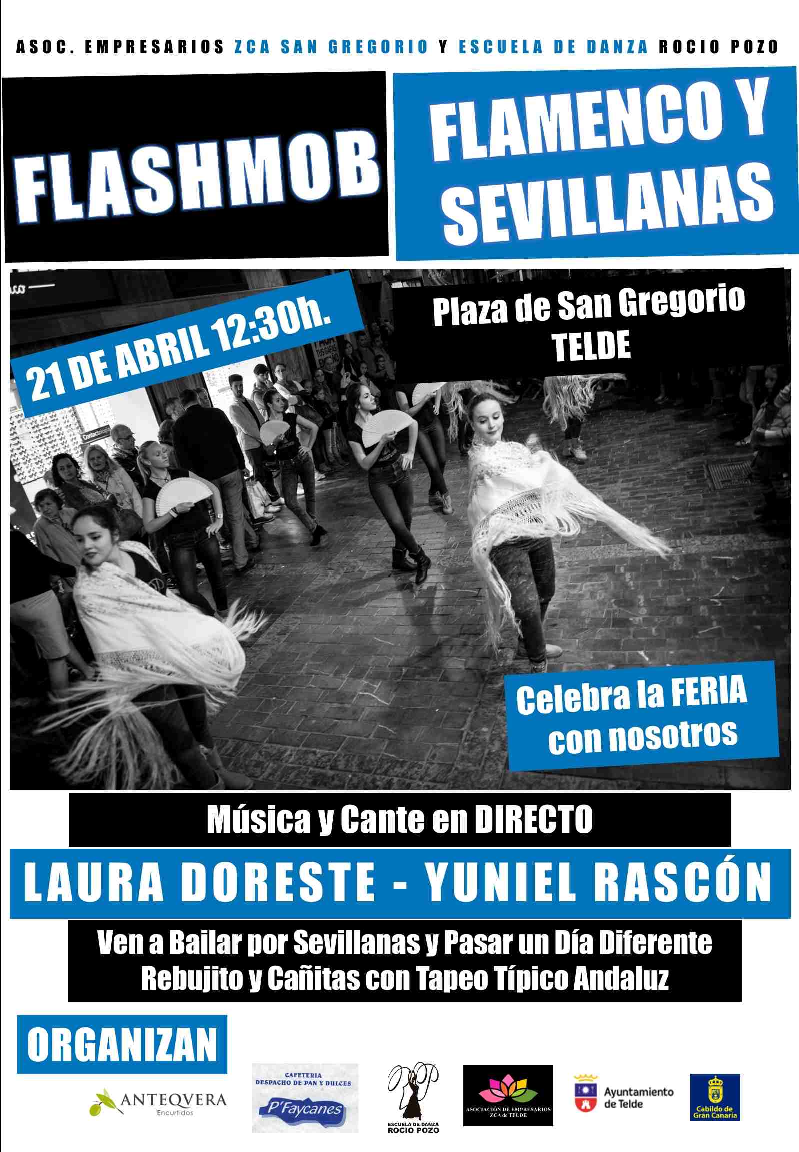FlashMob Flamenco en Plaza San Gregorio de Telde – Organizado con Asociación Comerciantes ZCA San Gregorio
