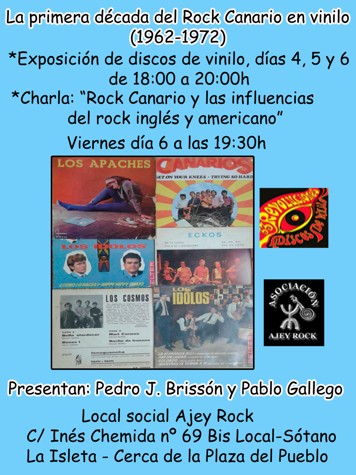 Exposición ‘La primera década del Rock Canario en vinilo’