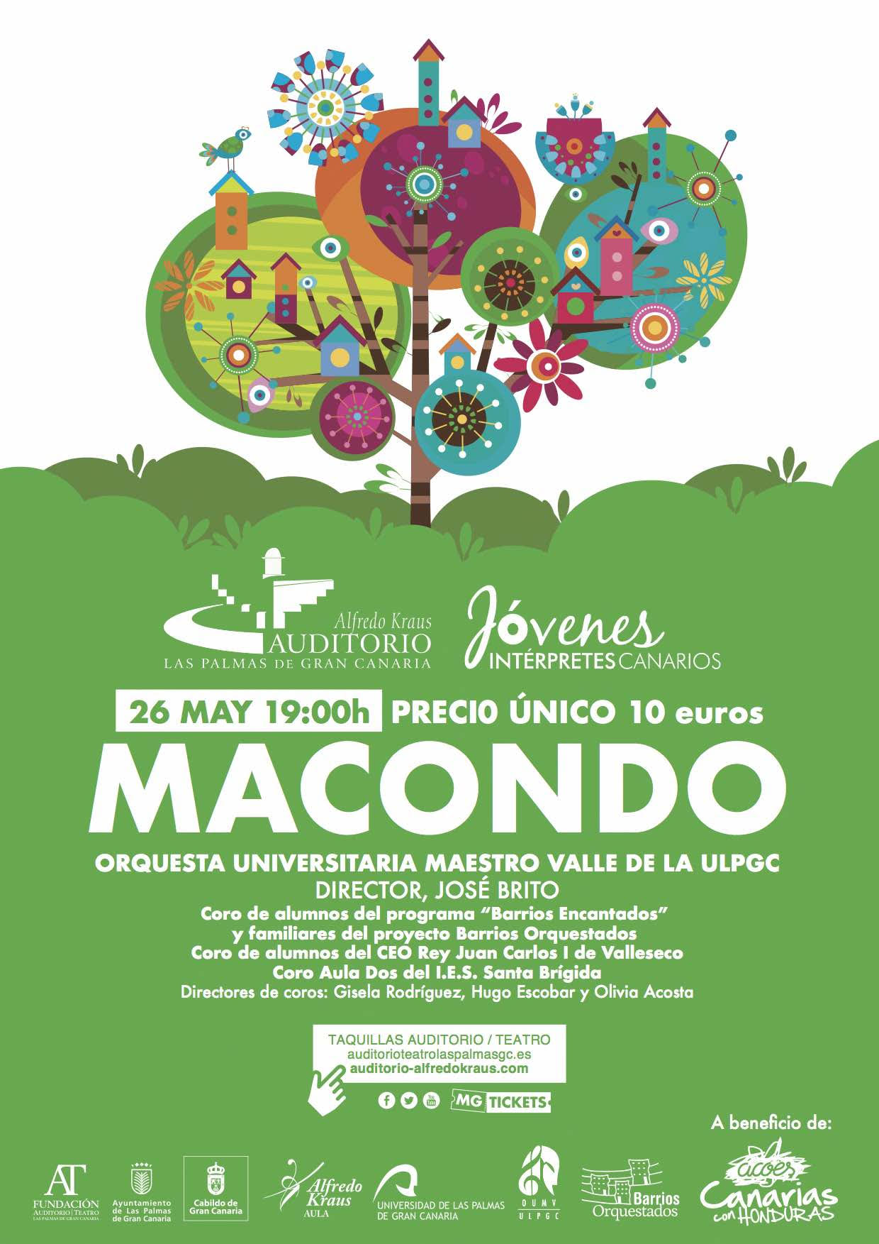 Concierto “MACONDO” con la Orquesta Universitaria Maestro Valle de la ULPGC dirigido por José Brito