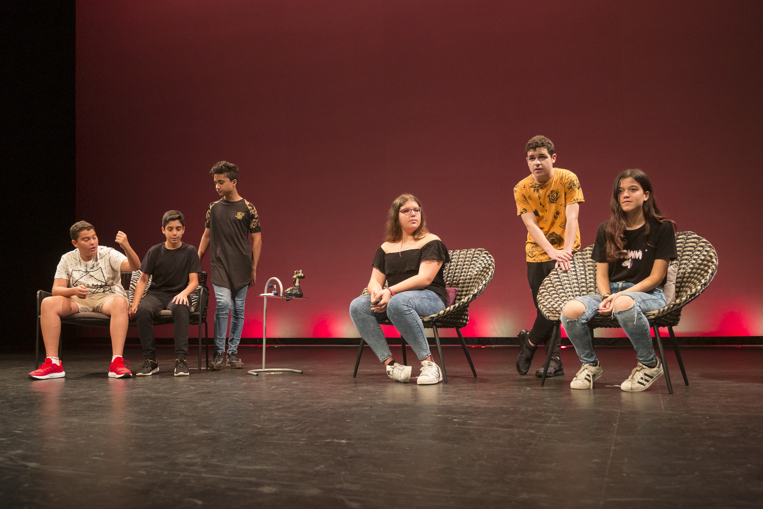 Escolares de Agüimes se convierten en el Cuyás en actores de verdad