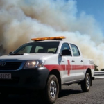 El presidente de la Cruz Roja Española con el operativo del incendio de Gran Canaria