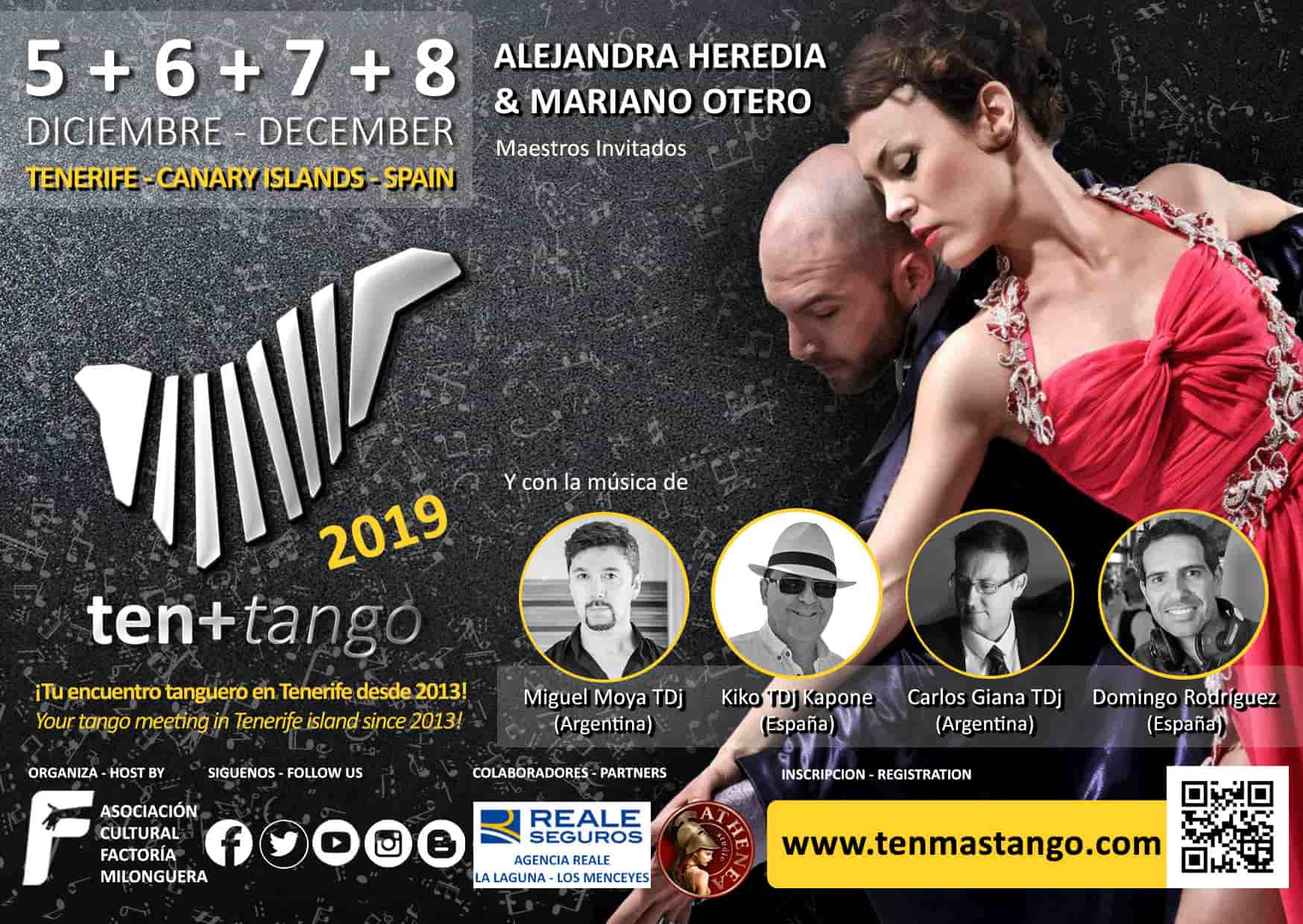Más de 150 personas procedentes de 16 países convertirán a Tenerife en la capital del tango